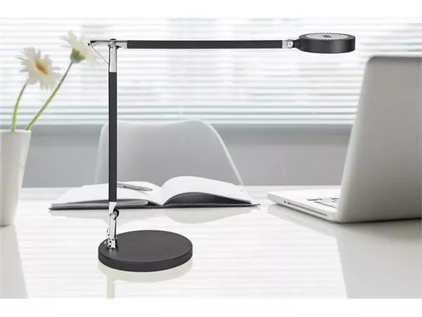 Een Bureaulamp MAUL Grace LED voet dimbaar colour vario zwart koop je bij NiceSupplies.nl