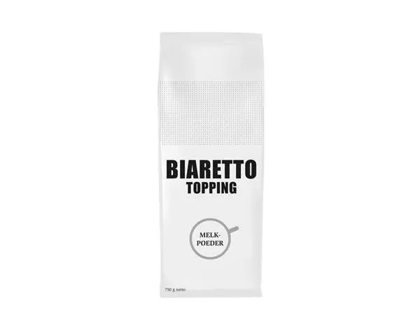 Melkpoeder Biaretto topping voor automaten 750gram