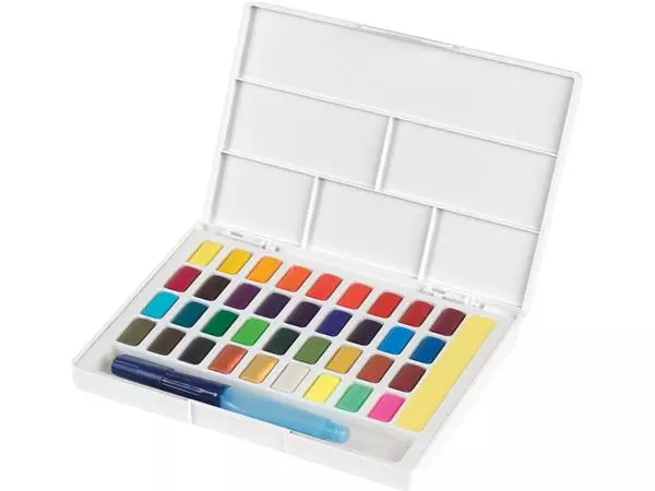 Een Waterverf Faber-Castell assorti palet à 36 stuks koop je bij NiceSupplies.nl