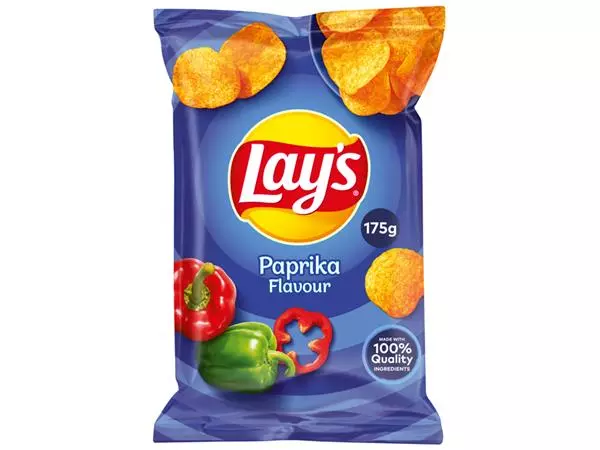 Een Chips Lay's paprika 175 gram koop je bij Totaal Kantoor Goeree
