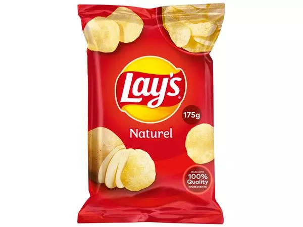 Een Chips Lay's naturel 175 gram koop je bij MV Kantoortechniek B.V.