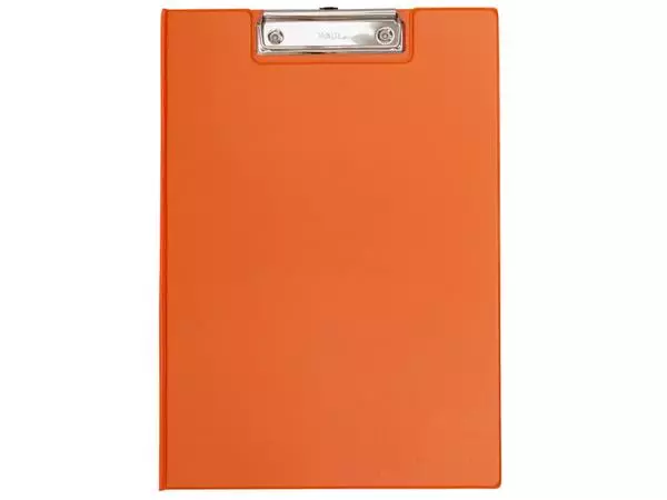 Een Klembordmap MAUL A4 staand met penlus PVC neon oranje koop je bij Goedkope Kantoorbenodigdheden