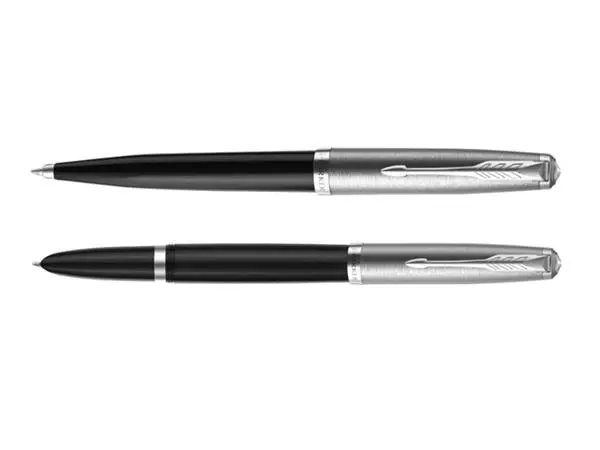 Een Balpen Parker 51 black CT medium koop je bij NiceSupplies.nl