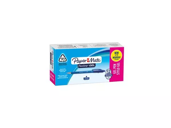 Een Gelschrijver Paper Mate FlexGrip medium blauw koop je bij NiceSupplies.nl