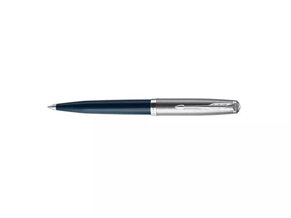 Een Balpen Parker 51 midnight blue CT medium koop je bij NiceSupplies.nl