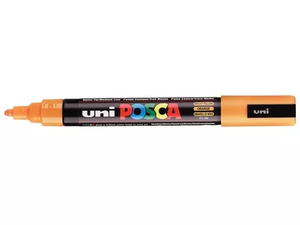 Een Verfstift Posca PC5M medium oranje koop je bij EconOffice