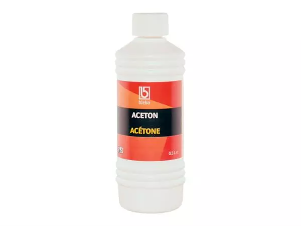 Een Aceton Bleko oplossmiddel 500ml koop je bij Totaal Kantoor Goeree