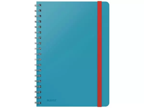 Een Notitieboek Leitz Cosy B5 160blz 100gr spiraal lijn blauw koop je bij Van Leeuwen Boeken- en kantoorartikelen