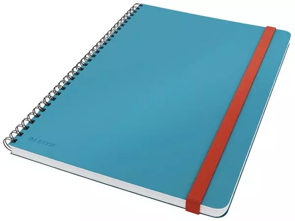 Een Notitieboek Leitz Cosy B5 160blz 100gr spiraal lijn blauw koop je bij Unimark Office B.V.