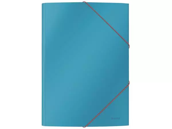 Een Elastomap Leitz Cosy A4 3-kleps blauw koop je bij Goedkope Kantoorbenodigdheden