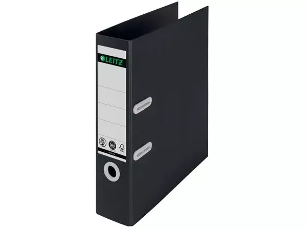 Een Ordner Leitz Recycle 180° 80mm karton A4 zwart koop je bij L&N Partners voor Partners B.V.