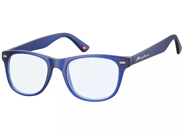 Leesbril Montana +1.00 dpt blue light filter blauw