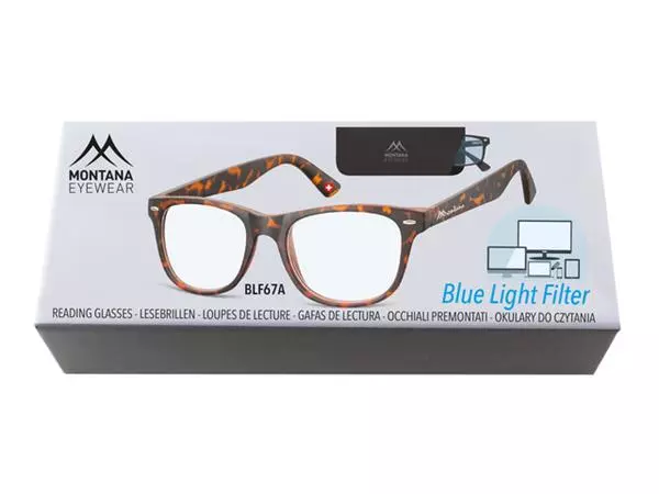 Leesbril Montana +1.00 dpt blue light filter turtle