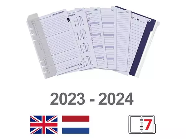 Een Organizer Kalpa A5 inclusief agenda 2024-2025 7dagen/2pagina's croco rose koop je bij Goedkope Kantoorbenodigdheden