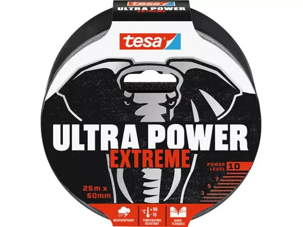 Een Reparatietape tesa Ultra Power Extreme repair 25mx50mm zwart koop je bij NiceSupplies.nl