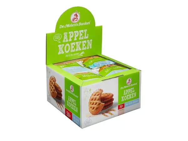 Een Koeken De Molen Appelkoek 30x50gr koop je bij Buro De Peuter