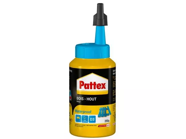 Een Houtlijm Pattex D3 Waterproof 250ml koop je bij Unimark Office B.V.