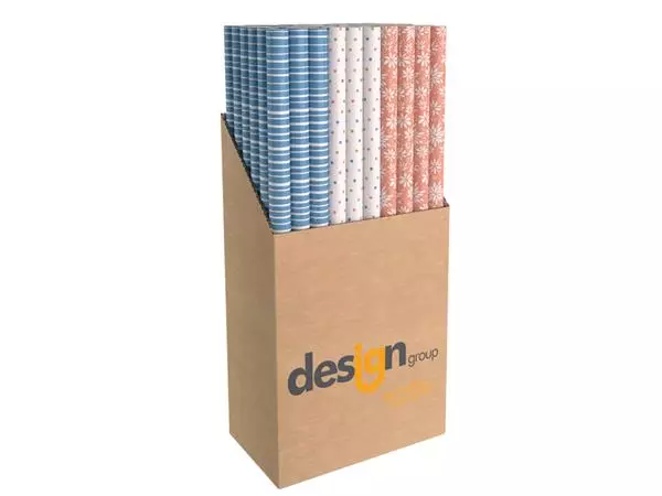 Een Inpakpapier Design Group Moments 200x70cm assorti koop je bij Van Leeuwen Boeken- en kantoorartikelen