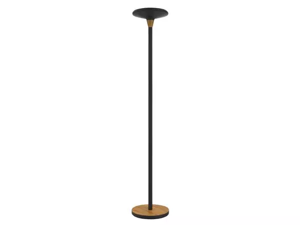 Een Vloerlamp Unilux Baly led bamboe zwart koop je bij KantoorProfi België BV