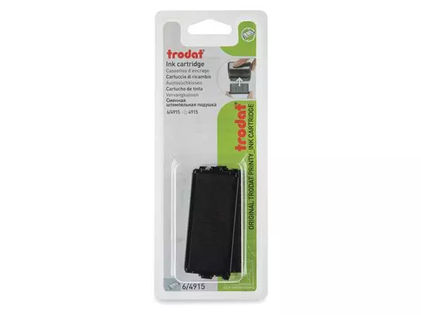 Buy your Ink pad Trodat Printy 6/4915 2 pieces black at QuickOffice BV