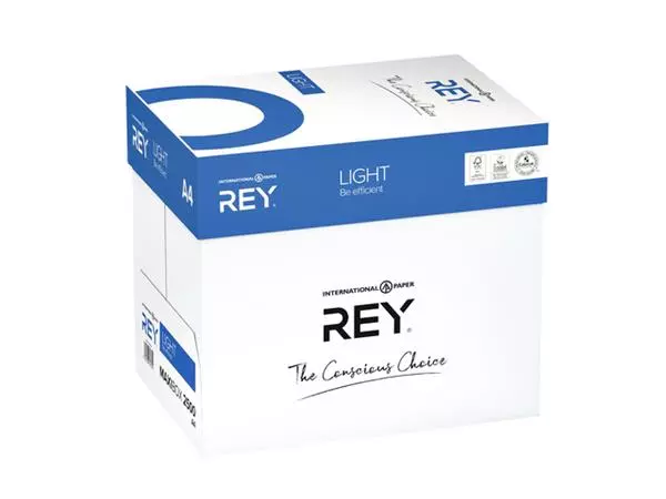 Een Kopieerpapier Rey Office Light A4 75gr wit 500 vel koop je bij Buro De Peuter