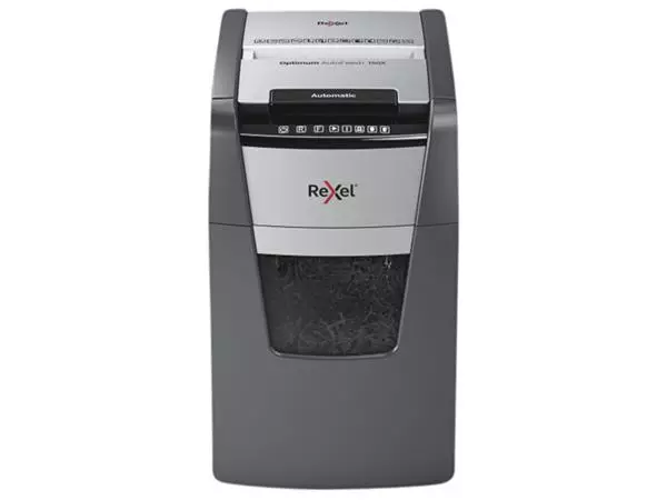 Buy your Paper shredder Rexel Optimum Auto+ 150X P4 shreds 4x28mm at QuickOffice BV