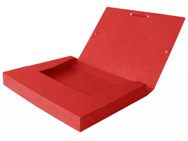 Een ELASTOBOX OXFORD TOP FILE+ A4 25MM ROOD koop je bij Kantoorvakhandel van der Heijde