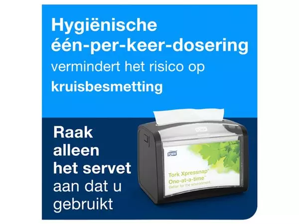 Een Servetten Tork Xpressnap® 1/2 vouw 2-laags 1000st naturel 12880 koop je bij NiceSupplies.nl