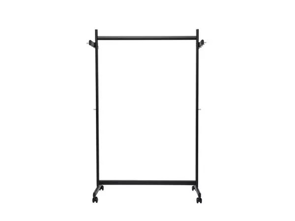 Buy your Wardrobe rack MAUL Samba mobile 115X172X51cm 40kg, 10 hooks black RAL9004 at QuickOffice BV