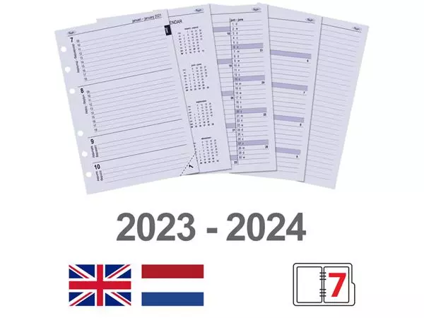 Agendavulling 2024-2025 Kalpa A5 7dagen/2pagina's