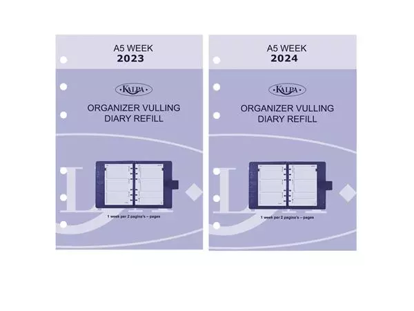 Een Agendavulling 2024-2025 Kalpa A5 7dagen/2pagina's koop je bij MV Kantoortechniek B.V.