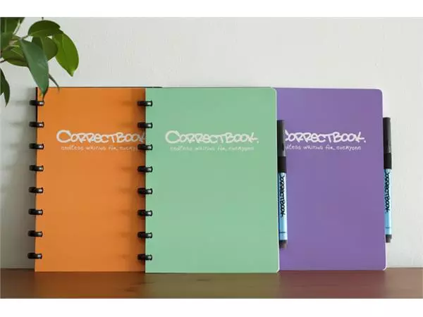 Een Notizbuch Correctbook A5-Linie 40 Seiten pfirsichorange koop je bij QuickOffice BV