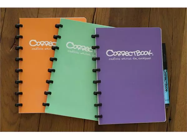 Een Notitieboek Correctbook A5 lijn 40blz peachy orange koop je bij NiceSupplies.nl