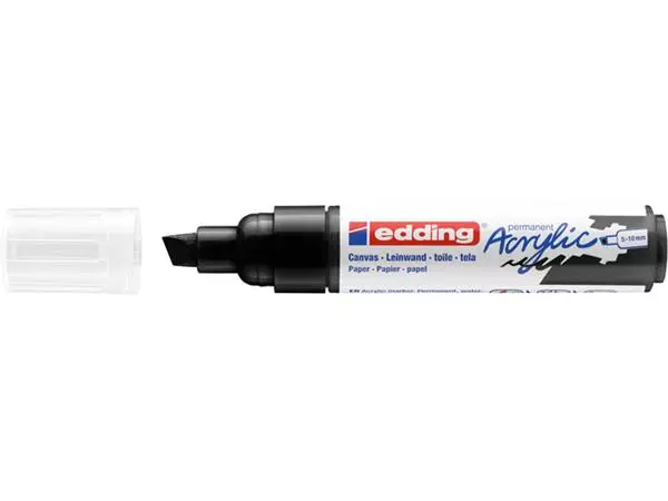 Een Acrylmarker edding e-5000 breed zwart koop je bij Unimark Office B.V.