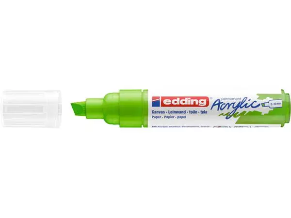 Een Acrylmarker edding e-5000 breed geelgroen koop je bij Unimark Office B.V.