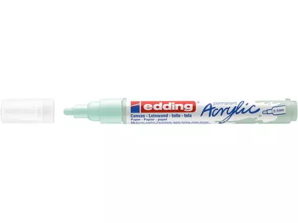 Een Acrylmarker edding e-5100 medium zacht mint koop je bij Unimark Office B.V.