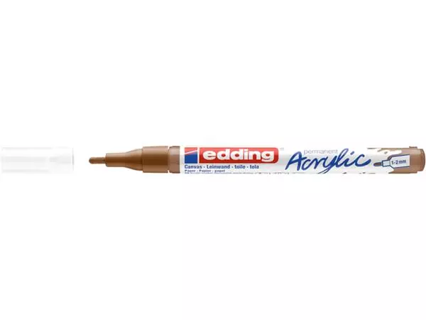 Een Acrylmarker edding e-5300 fijn hazelnoot koop je bij Unimark Office B.V.