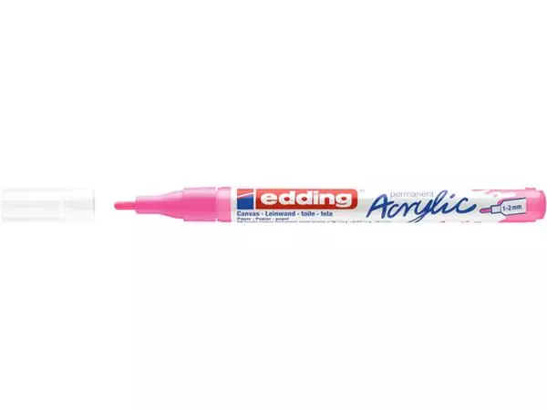 Een Acrylmarker edding e-5300 fijn elegant neon roze koop je bij Unimark Office B.V.