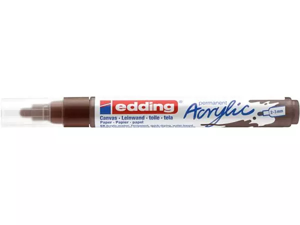 Een Acrylmarker edding e-5100 medium chocoladebruin koop je bij Unimark Office B.V.