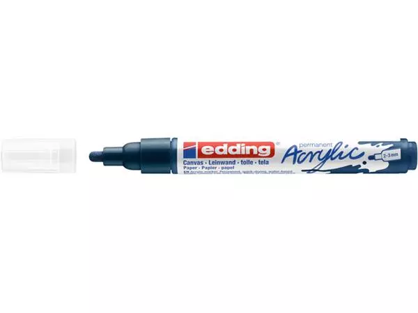 Een ACRYLMARKER EDDING E-5100 M ELEGANT NACHTBLAUW koop je bij Kantoorvakhandel van der Heijde