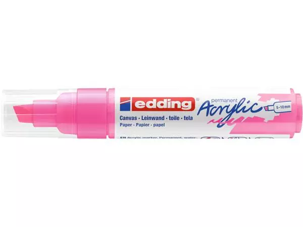 Een Acrylmarker edding e-5000 breed neon roze koop je bij Unimark Office B.V.