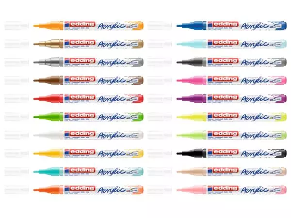 Een Acrylmarker edding e-5300 fijn warm beige koop je bij Unimark Office B.V.