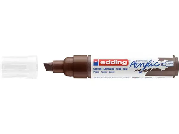 Een Acrylmarker edding e-5000 breed chocoladebruin koop je bij Buro De Peuter