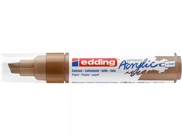 Een Acrylmarker edding e-5000 breed hazelnoot koop je bij Buro De Peuter