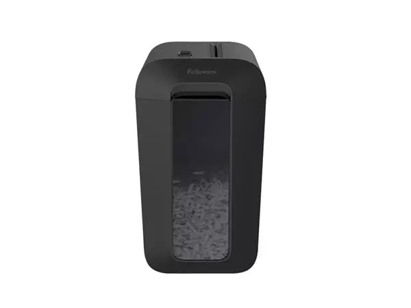 Een Papiervernietiger Fellowes Powershred LX65 snippers 4x40mm zwart koop je bij Buro De Peuter