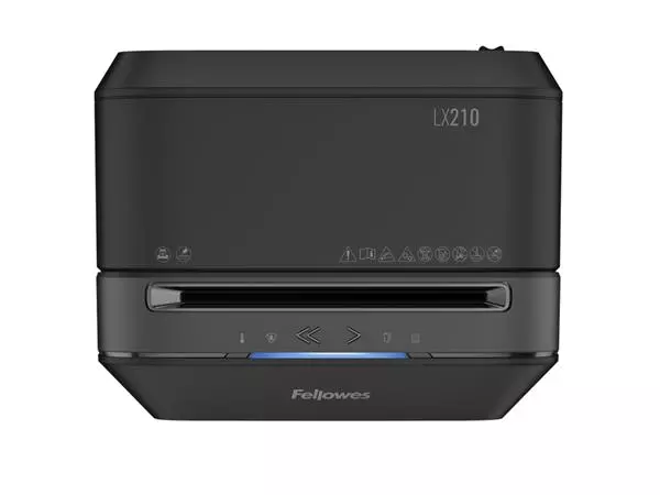 Een Papiervernietiger Fellowes Powershred LX210 snippers 4x12mm zwart koop je bij NiceSupplies.nl