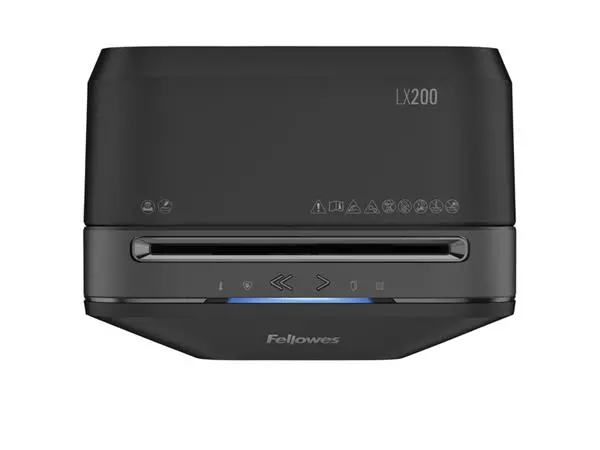 Een Papiervernietiger Fellowes Powershred LX200 snippers 4x12mm zwart koop je bij NiceSupplies.nl