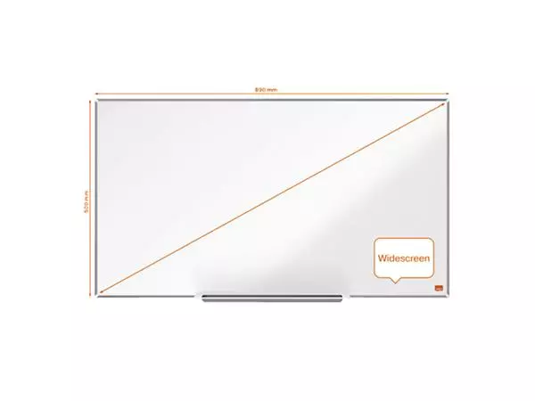 Een Whiteboard Nobo Impression Pro Widescreen 50x89cm staal koop je bij NiceSupplies.nl