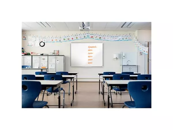 Een Whiteboard Nobo Premium Plus 90x120cm staal koop je bij Kantoorvakhandel van der Heijde