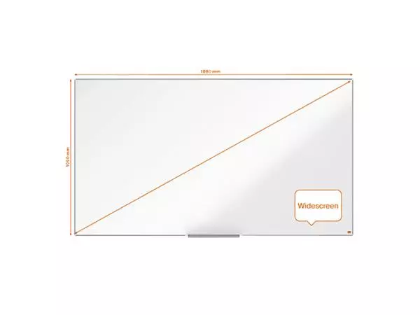 Een Whiteboard Nobo Impression Pro Widescreen 106x188cm emaille koop je bij Buro De Peuter